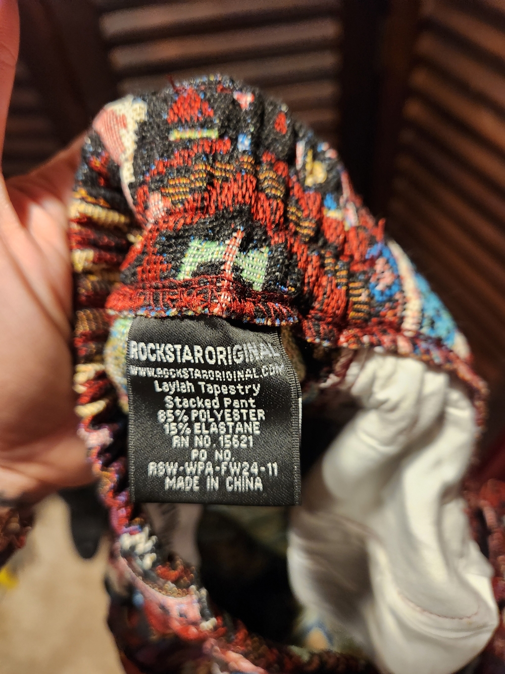 Rockstar Original Tapestry Patchwork Print Cargo Pants - Multi - Picture 7 of 7